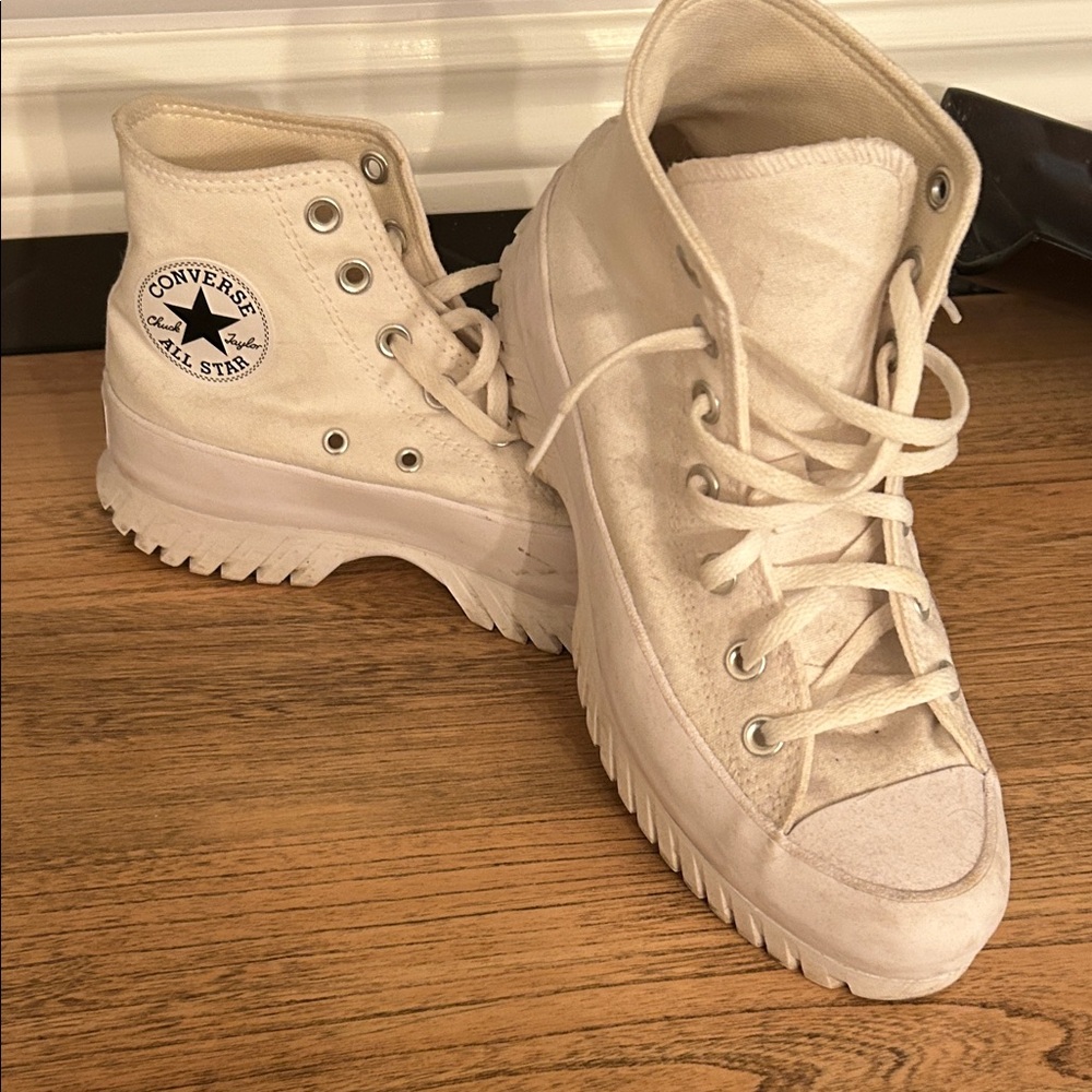 Converse Women's Off-White High-Top Sneakers